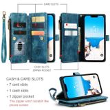 Multifunkčné peňaženkové puzdro CASEME C30 na iPhone 15 - Modrá