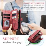 Multifunkčné peňaženkové puzdro CaseMe na iPhone 15 Pro Max - Červená