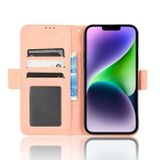 Peňaženkové kožené puzdro SKIN na iPhone 15 Pro Max - Ružová
