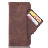 Peňaženkové kožené puzdro Calf Texture na iPhone 15 Plus - Hnedá