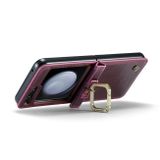 Ring Holder kryt CaseMe na Samsung Galaxy Z Flip 5 - Červená
