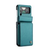 Peňaženkové kožené puzdro CaseMe Business na Samsung Galaxy Z Flip4 - Zelená