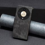 Peňaženkové kožené puzdro Lambskin na Honor Magic6 Lite - Čierna