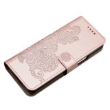 Peňaženkové kožené puzdro Datura na Samsung Galaxy Z Fold4 - Ružové zlato