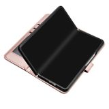 Peňaženkové kožené puzdro Datura na Samsung Galaxy Z Fold5 - Ružovozlatá