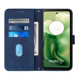 Peňaženkové kožené puzdro Crossbody na Motorola Moto G04/ G24 - Modrá