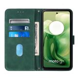 Peňaženkové kožené puzdro Crossbody na Motorola Moto G04/ G24 - Zelená