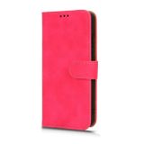 Peňaženkové kožené puzdro Skin Feel Magnetic na Moto G84 - Ružovo červená