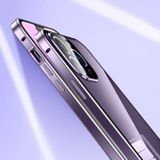 Gumený kryt Double-buckle Tempered Glass na iPhone 13 Pro Max - Čierna