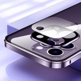 Gumený kryt Double-buckle Tempered Glass na iPhone 13 Pro Max - Čierna
