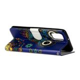 Peňaženkové kožené puzdro na Samsung Galaxy A31 - Blue Owl