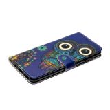 Peňaženkové kožené puzdro na Samsung Galaxy A31 - Blue Owl