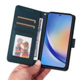 Peňaženkové kožené puzdro BETOPNICE 2 in 1 na Galaxy A35 5G - Modrá