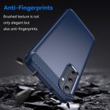 Gumený kryt Brushed Texture na Samsung Galaxy A05s - Modrá