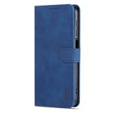 Peňaženkové kožené puzdro AZNS Skin Feel na Samsung Galaxy A05s - Modrá