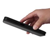 Peňaženkové kožené puzdro Carbon na Motorola Moto G34 5G - Čierna