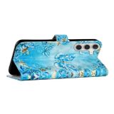 Peňaženkové 3D puzdro na Samsung Galaxy A25 5G - Blue Butterflies
