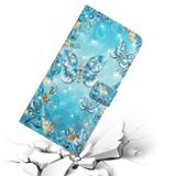 Peňaženkové 3D puzdro na Samsung Galaxy A25 5G - Blue Butterflies