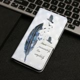 Peňaženkové 3D puzdro na Samsung Galaxy A25 5G - Blue Feather