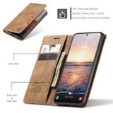 Multifunkčné peňaženkové puzdro CaseMe Flip na Samsung Galaxy S24 5G - Hnedá