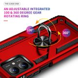 Ring Holder kryt Shockproof na Motorola G14 - Červená