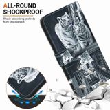 Peňaženkové kožené puzdro Crystal Drawing na Motorola Edge 40 Neo - Cat Tiger Reflection