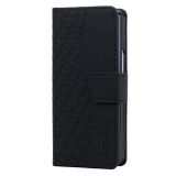 Peňaženkové kožené puzdro Diamond na Samsung Galaxy Z Fold4 - Čierna