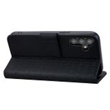 Peňaženkové kožené puzdro Business na Samsung Galaxy A25 5G - Čierna