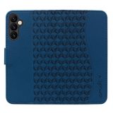 Peňaženkové kožené puzdro Diamond Buckle na Galaxy A35 5G - Kráľovská modrá