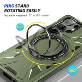 Ring Holder kryt Magsafe na Samsung Galaxy S24 Ultra 5G - Tmavo zelená