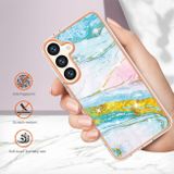 Plastový kryt Marble na Samsung Galaxy S24 Plus 5G - Zelená 004