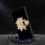 Peňaženkové 3D puzdro na Moto G54 5G / G54 5G Power Edition - Biela Kvetina