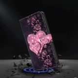 Peňaženkové 3D puzdro na Moto G54 5G / G54 5G Power Edition - Čipkované Srdce