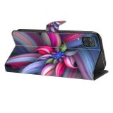 Peňaženkové 3D puzdro Shockproof na Motorola Moto G04/ G24 - Farebný kvet