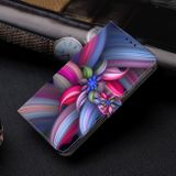 Peňaženkové 3D puzdro Crystal na Motorola Moto G34 G5 - Farebná kvetina