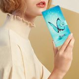 Peňaženkové 3D puzdro na Samsung Galaxy A05s - Modrý Motýľ