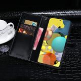 Peňaženkové kožené puzdro CROCODILE na Samsung Galaxy A51 5G - Ebony