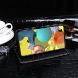 Peňaženkové kožené puzdro CROCODILE na Samsung Galaxy A51 5G - Ebony