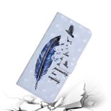 Peňaženkové 3D puzdro Oil na Oppo A17 - Blue Feather