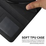 Peňaženkové kožené puzdro Stitching Calf Texture na Samsung Galaxy A05s - Čierna