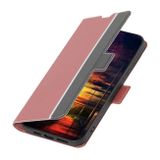 Peňaženkové kožené puzdro Twill na Motorola Edge 40 Neo - Ružová