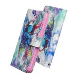 Peňaženkové 3D puzdro na Samsung Galaxy A21s - Watercolor Owl