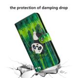 Peňaženkové 3D puzdro na Samsung Galaxy A31 - Panda Climbing Bamboo
