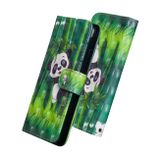 Peňaženkové 3D puzdro na Samsung Galaxy A71 5G - Panda Climbing Bamboo