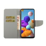 Peňaženkové 3D puzdro na Samsung Galaxy A21s - Magnolia