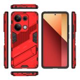 Kryt Punk Armor na Xiaomi Redmi Note 13 Pro 4G - Červená