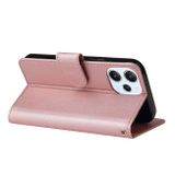 Peňaženkové kožené puzdro Flip na Xiaomi Redmi 12 - Ružovozlatá