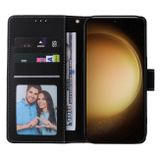 Peňaženkové 3D puzdro Marble na Samsung Galaxy S24 Plus 5G - Čierna
