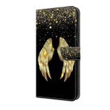 Peňaženkové 3D puzdro na Galaxy A35 5G - Zlaté Krídla