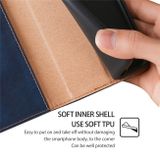 Peňaženkové kožené puzdro Gloss Oil na Xiaomi 14 - Modrá